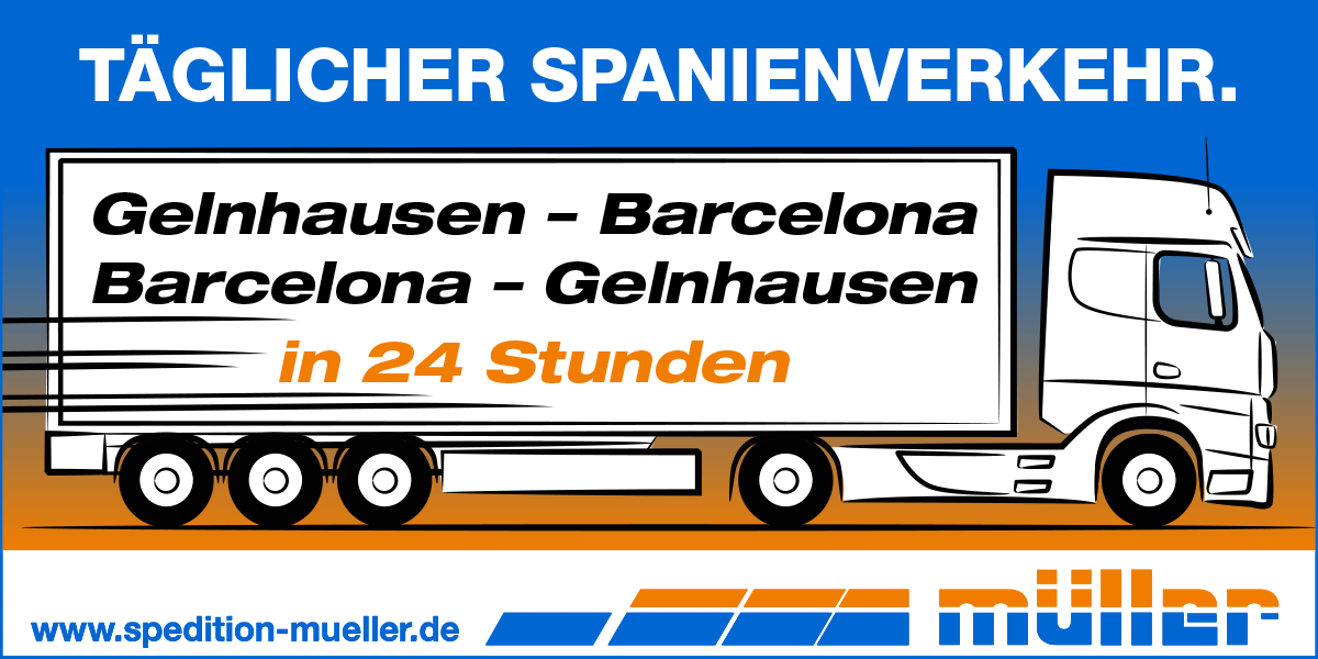 Täglicher Spanienverkehr in 24 Stunden